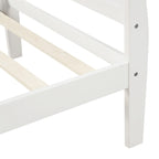 Letto a slitta con struttura in legno singolo/matrimoniale/queen size con pediera