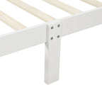 Letto a slitta con struttura in legno singolo/matrimoniale/queen size con pediera