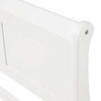 Letto a slitta con struttura in legno singolo/matrimoniale/queen size con pediera