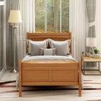 Letto a slitta con struttura in legno singolo/matrimoniale/queen size con pediera