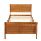 Letto a slitta con struttura in legno singolo/matrimoniale/queen size con pediera
