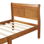 Letto a slitta con struttura in legno singolo/matrimoniale/queen size con pediera