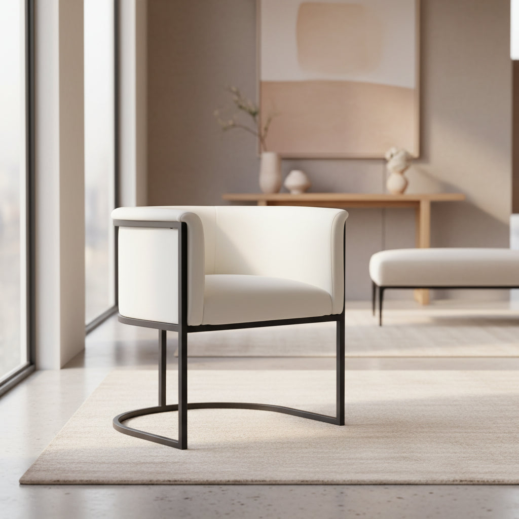Sedia da pranzo Bali stile industriale Mid-Century Modern Art-Deco