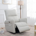 Poltrona reclinabile girevole a 270° Power Swivel Rocker, divano reclinabile elettrico con porte USB, sedia a dondolo reclinabile per la cameretta