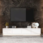 Mobile TV/Console Illuminato Bianco Laccato Lucido