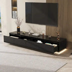 Mobile TV/Console Illuminato Bianco Laccato Lucido