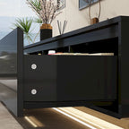 Mobile TV/Console Illuminato Bianco Laccato Lucido