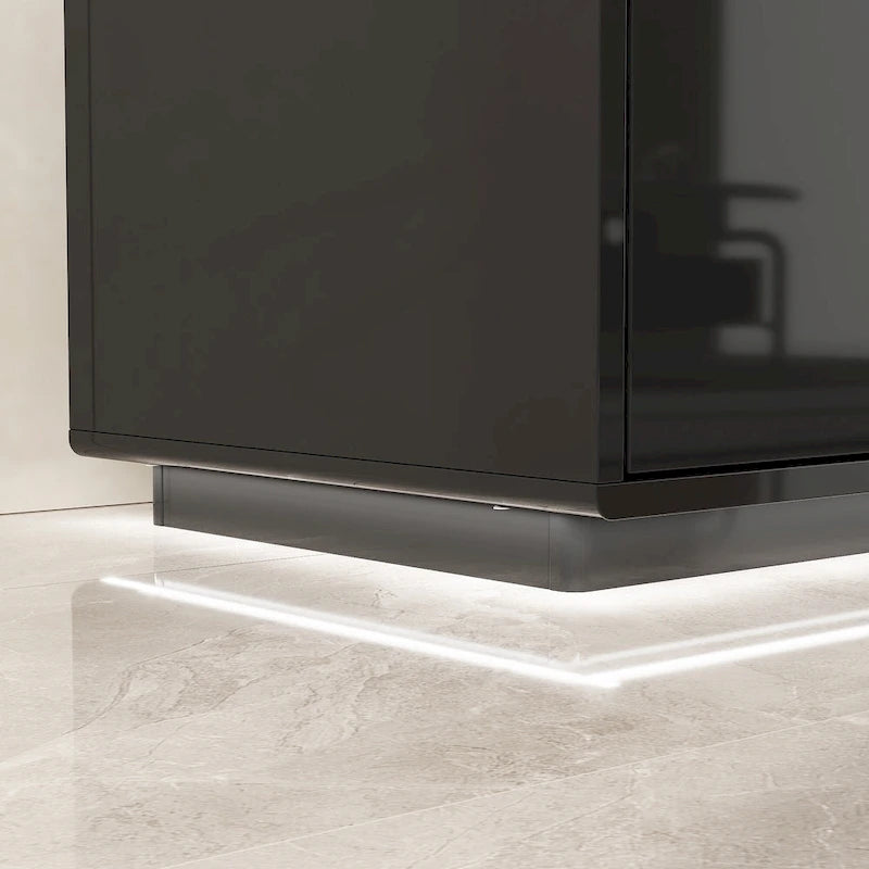 Mobile TV/Console Illuminato Bianco Laccato Lucido