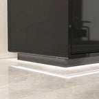Mobile TV/Console Illuminato Bianco Laccato Lucido
