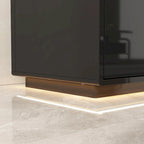 Mobile TV/Console Illuminato Bianco Laccato Lucido