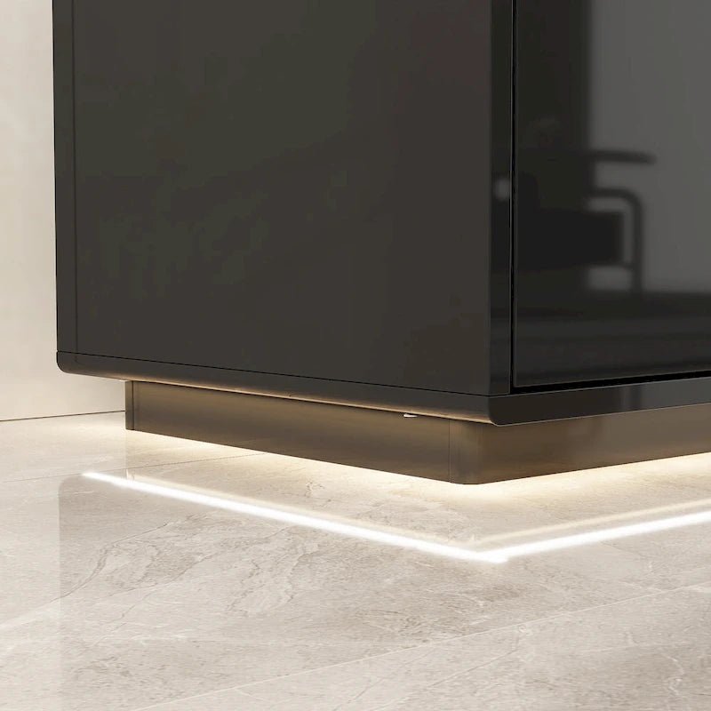 Mobile TV/Console Illuminato Bianco Laccato Lucido