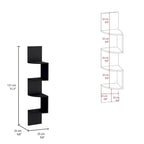 Mensola ad Angolo, Design Moderno a Tutta Parete con Ripiani Multipli