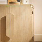 Madia moderna da 162 cm con bordi arrotondati